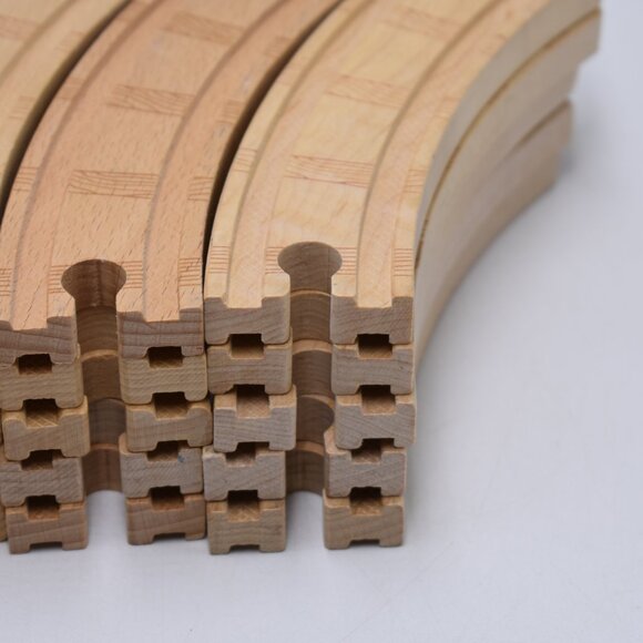 20 x Genuine Thomas Wooden Tracks 6.5 " Curved Tracks Thomas & Friends Engine - Picture 5 of 7
